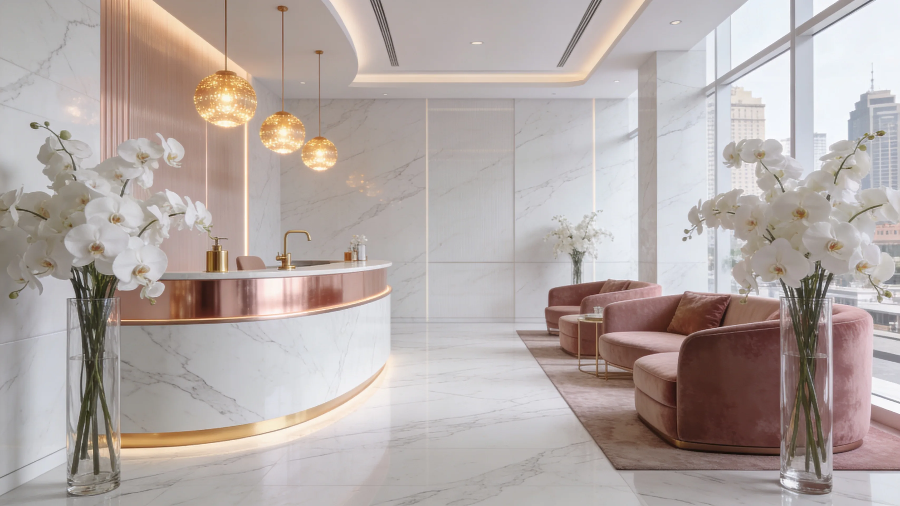 Luxury aesthetic clinic interior
